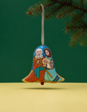 Textile bell Holy Family