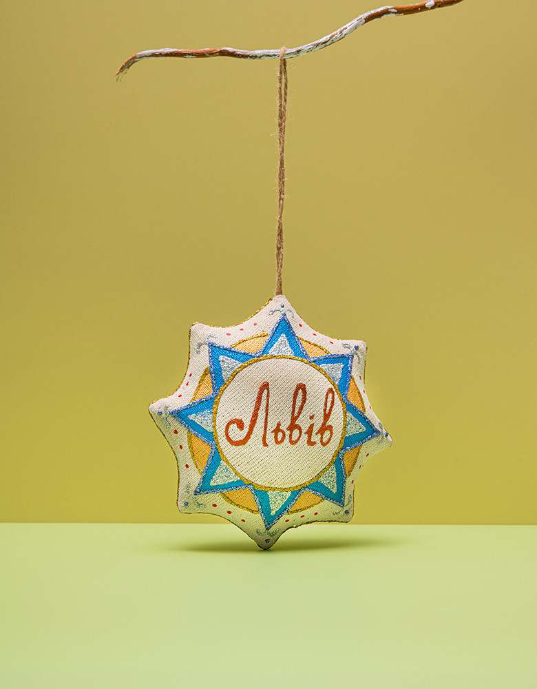 Souvenir vanilla star "Lviv Opera House"