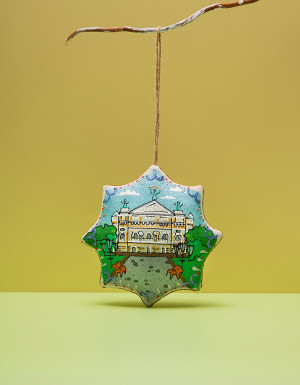 Souvenir vanilla star "Lviv Opera House"