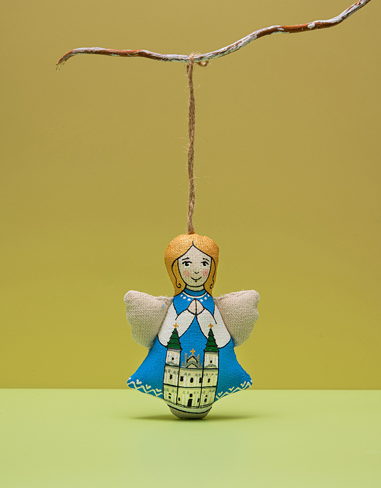 Textile souvenir angel 'Cathedral Ternopil'