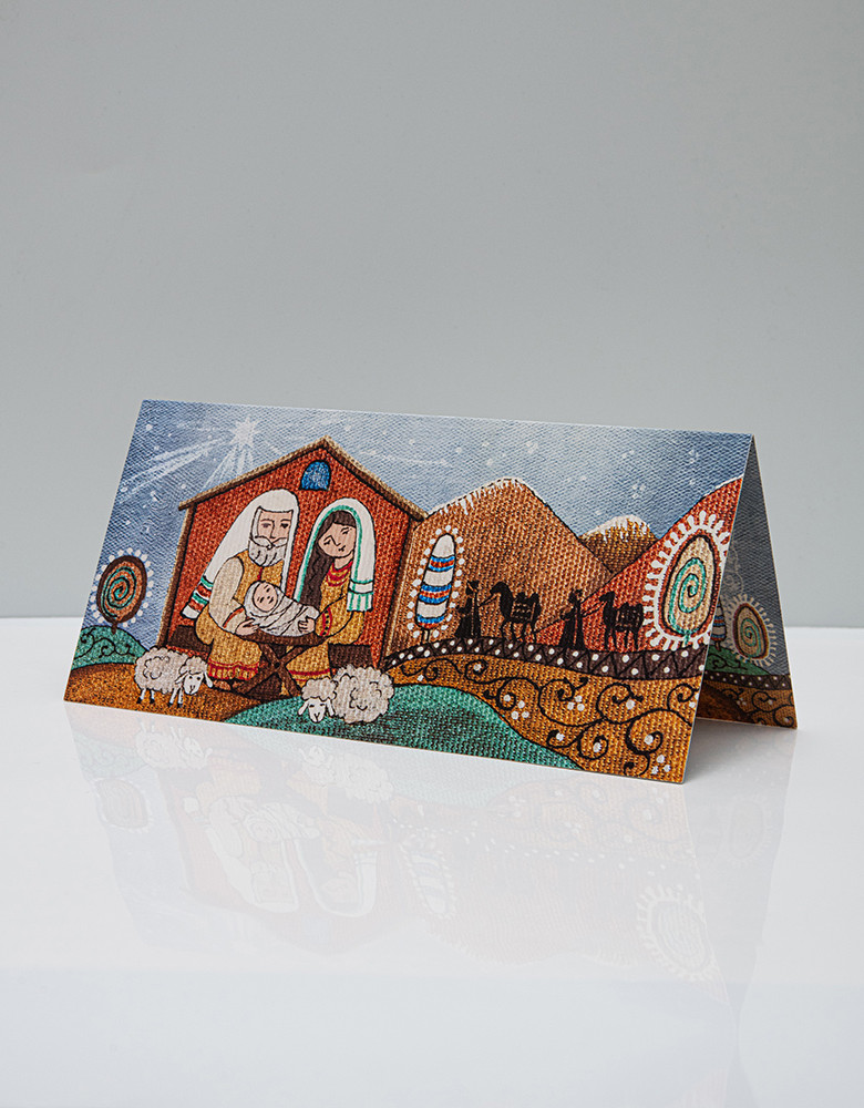 Postcard «Holy Family with Christmas Carols»