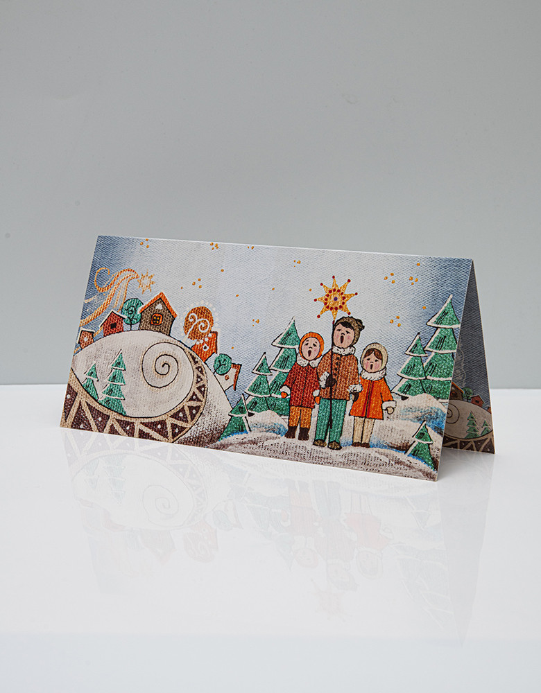 Postcard «Christmas Carol» with Ukrainian carol