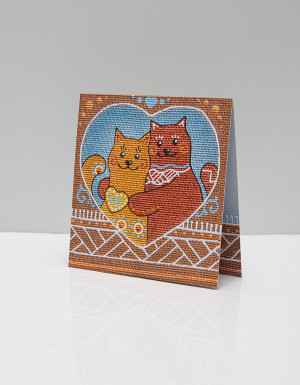 Postcard "Purly cats"