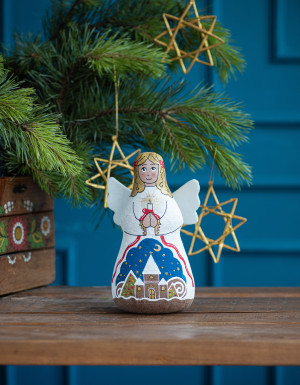 Souvenir “Large Buckwheat Angel with Candle”