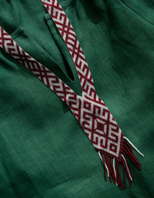 Burgundy Beaded Necklace “Infinity”
