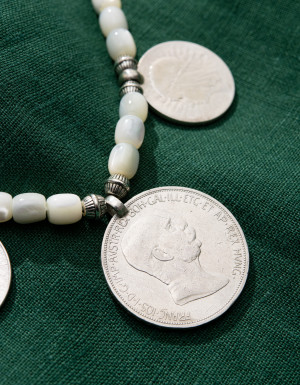 "Zgarda" necklace with five coins