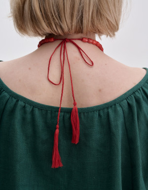 Coral Necklace “Silver Legend”
