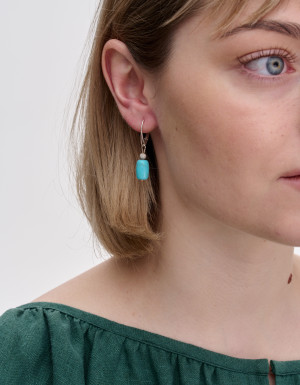 Turquoise Earrings “Droplets”