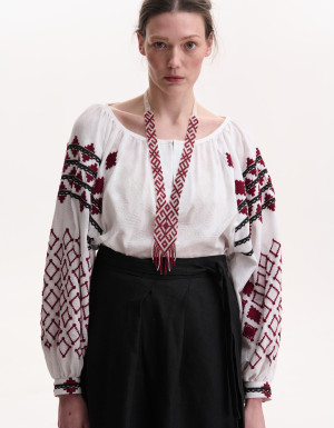 Women's Handmade Vyshyvanka “Vidrodzhennia” – Burgundy