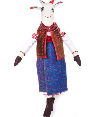 Goat in Ukrainian suit