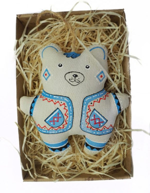 Handmade toy Vanilla white bear