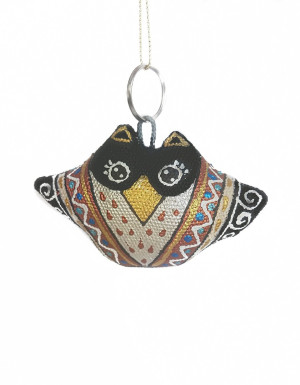 Keychain «Owl in a Holiday Shirt»