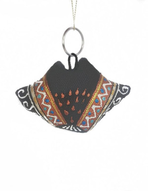 Keychain «Owl in a Holiday Shirt»