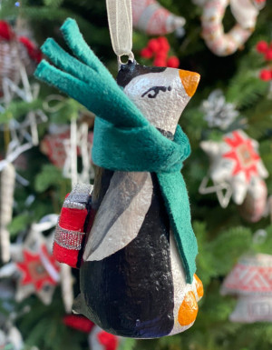 Set of 3 Christmas penguins