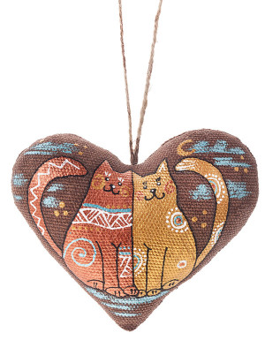 Set "Heart with Cats"