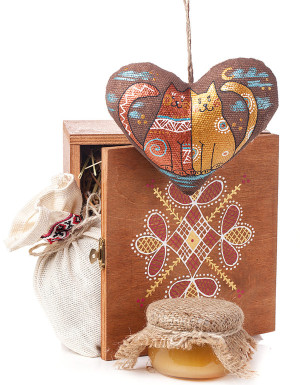 Set "Heart with Cats"
