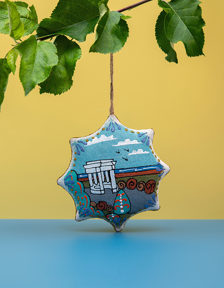  Souvenir vanilla star "Poltava, White Gazebo"