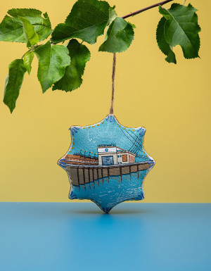  Souvenir vanilla star "Kakhovska HPP"