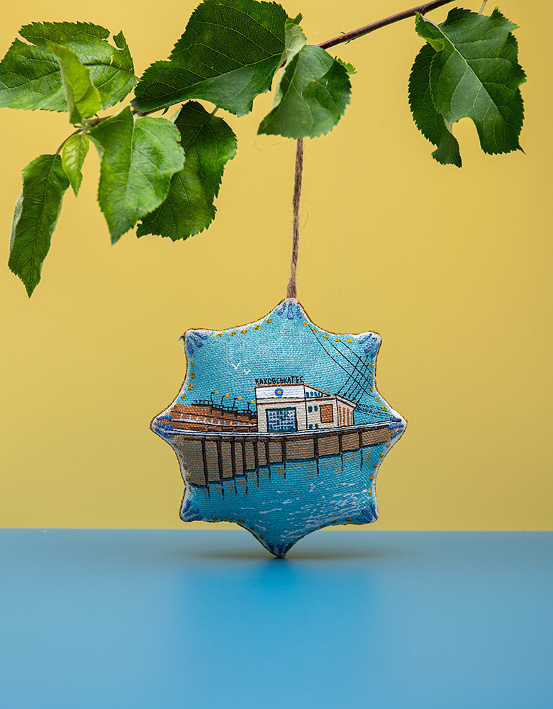  Souvenir vanilla star "Kakhovska HPP"