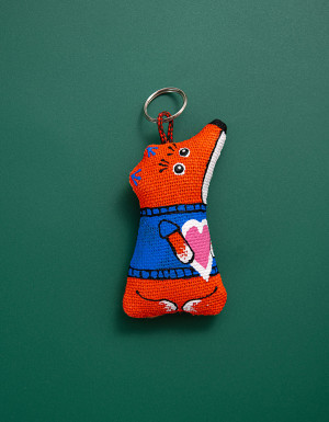 Keychain «Fox is in love»