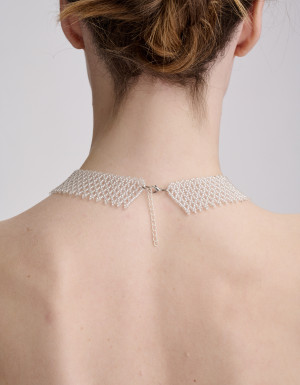 Bead necklace "BILA"